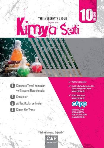 Çap Yayınları 10. Sınıf Anadolu Lisesi Kimya Seti Çap