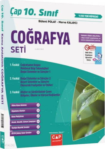 Çap Yayınları 10. Sınıf Coğrafya Seti