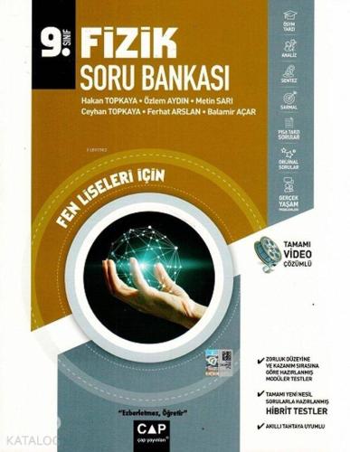 Çap Yayınları 9. Sınıf Fen Lisesi Fizik Soru Bankası Çap