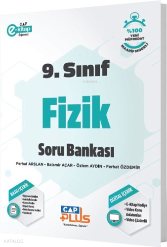 Çap Yayınları 9. Sınıf Fizik Plus Soru Bankası | Balamir Açar | Çap Ya