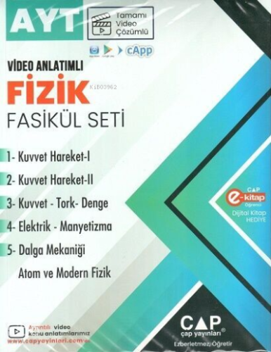 Çap Yayınları AYT Fizik Seti | Kolektif | Çap Yayınları