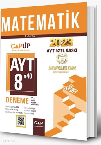 Çap Yayınları AYT Matematik 8 X 40 Up Deneme 2023 Özel Baskı | Durmuş 