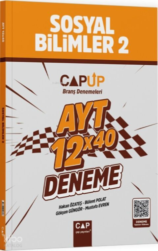 Çap Yayınları AYT Sosyal Bilimler 2 12 X 40 Up Deneme | Hakan Özateş |