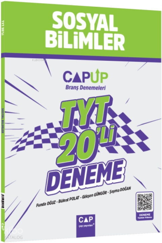 Çap Yayınları TYT Sosyal Bilimler 20'li Deneme | Funda Oğuz | Çap Yayı