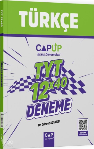 Çap Yayınları TYT Türkçe 12 x 40 Up Deneme | Kolektif | Çap Yayınları 
