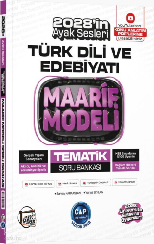 Çap Yayınları Üniversiteye Hazırlık Türk Dili ve Edebiyatı Maarif Mode