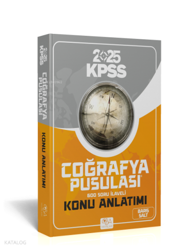 CBA Yayınları 2024 KPSS Coğrafya Pusulası Konu Anlatımlı - Barış Salt CBA Yayınları