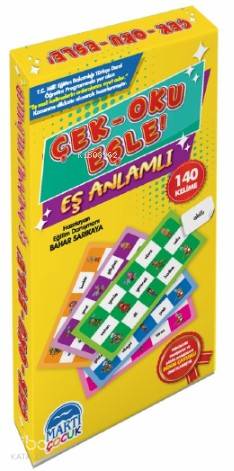 Çek- Oku – Eşle ! Eş Anlamlı | Bahar Sarıkaya | Martı Çocuk Yayınları