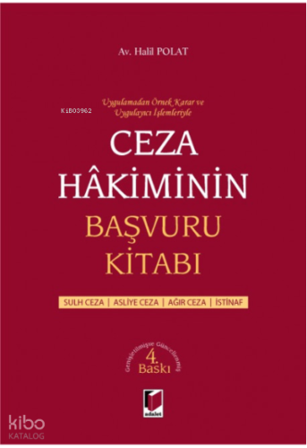 Ceza Hakiminin Başvuru Kitabı