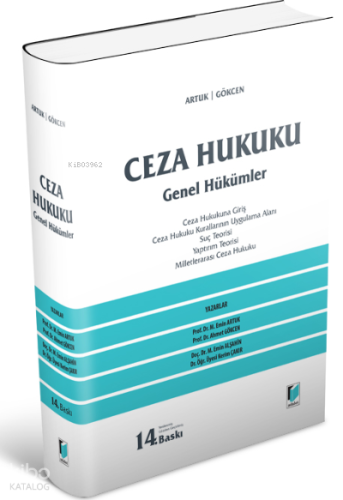 Ceza Hukuku Genel Hükümler (Ciltsiz)