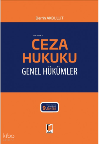 Ceza Hukuku Genel Hükümler