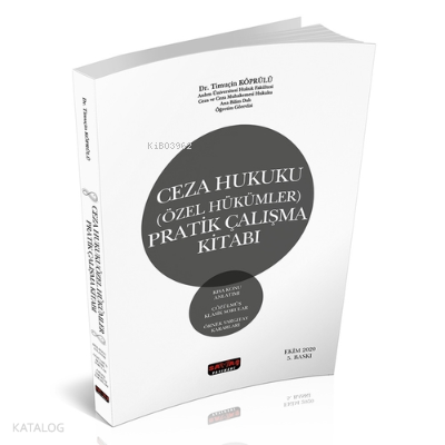 Ceza Hukuku Özel Hükümler Pratik Çalışma Kitabı