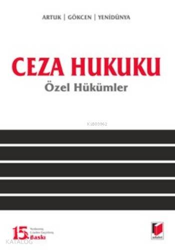 Ceza Hukuku Özel Hükümler