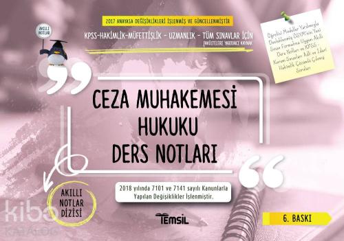 Ceza Muhakemesi Hukuku Ders Notları | Kolektif | Temsil Kitap
