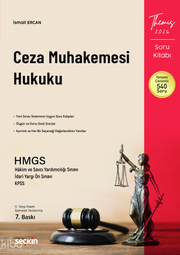 Ceza Muhakemesi Hukuku Soru Kitabı | İsmail Ercan | Seçkin Yayıncılık