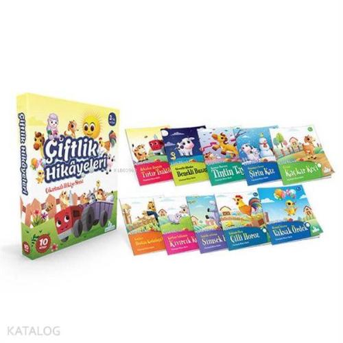 Çiftlik Hikayeleri (10 Kitap Takım) Çıkartmalı Hikaye Serisi | Kolekti