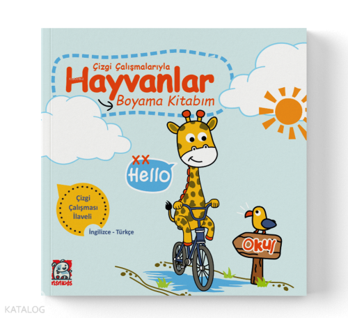 Çizgi Çalışmalarıyla Hayvanlar Boyama Kitabım