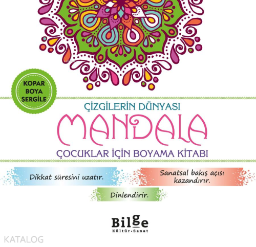 Çizgilerin Dünyası - Mandala;Çocuklar İçin Boyama Kitabı