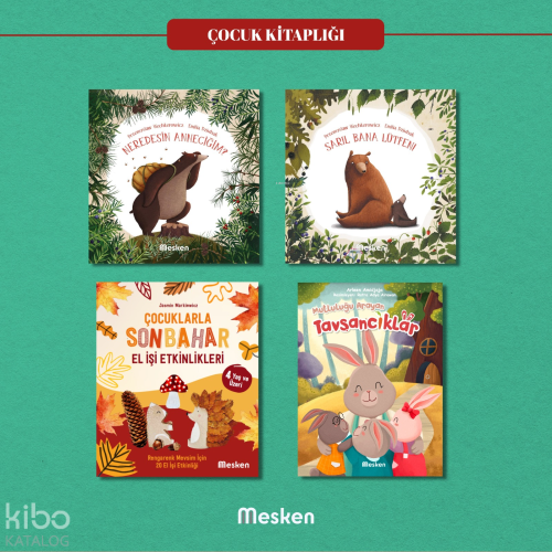 Çocuk Kitaplığı Seti (4 Kitap) | Kolektif | Mesken Kitap (Yekder)
