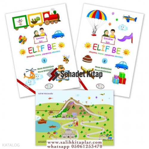 Çocuklar İçin Elif Be 1-2 Cilt | 2 Cilt Takım
