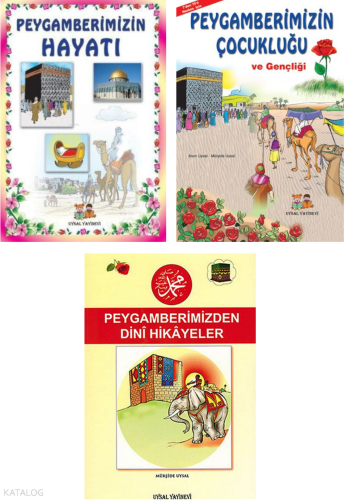 Çocuklar İçin Peygamberimizin Hayatı ve Hikayeleri (3 Kitap) | Asım Uy