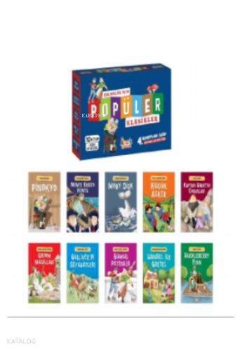Çocuklar İçin Popüler Klasikler;(10 Kitap+Soru Kitapçılığı) | Kolektif
