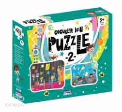 Çocuklar İçin Puzzle - 2 (Kutulu) | Adem Fidan | Çamlıca Çocuk Yayınla