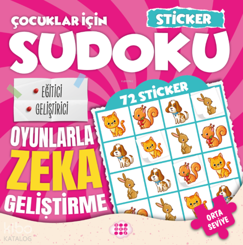 Çocuklar İçin Sudoku - Orta Seviye 1 (Sticker Hediyeli) | Kolektif | D
