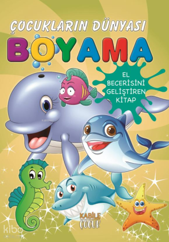 Çocukların Dünyası Boyama Kitabı 9 – Deniz Canlıları