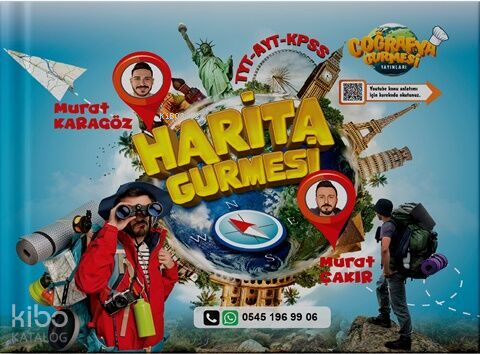 Coğrafya Gurmesi Yayınları TYT AYT Coğrafya Harita Gurmesi | Murat Çak