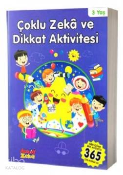 Çoklu Zeka ve Dikkat Aktivitesi 3 Yaş - Mavi Kitap