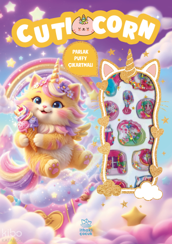 Cuticorn - Puffy Parlak Çıkartmalı Boyama Kitabı | Kolektif | İthaki Ç