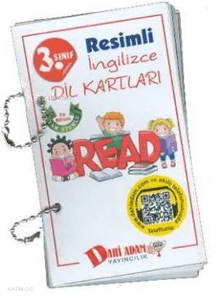 Dahi Adam Yayınları 3. Sınıf Resimli İngilizce Dil Kartları