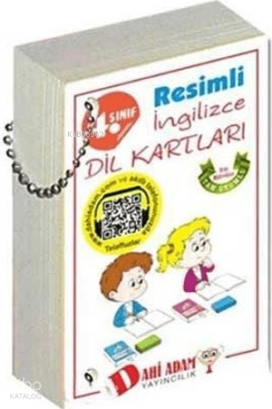 Dahi Adam Yayınları 4. Sınıf Resimli İngilizce Dil Kartları