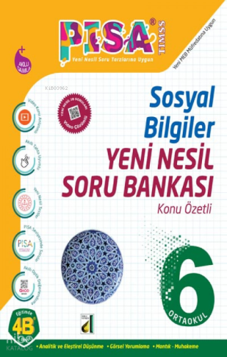 Damla Eğitim Pisa Yeni Nesil Sosyal Bilgiler Soru Bankası - 6
