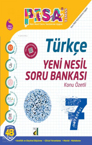 Damla Eğitim Pisa Yeni Nesil Türkçe Soru Bankası - 7