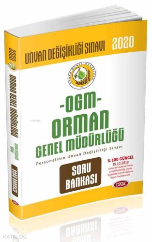 Data Yayınları 2020 OGM Orman Genel Müdürlüğü Unvan Değişikliği Sınavı Soru Bankası