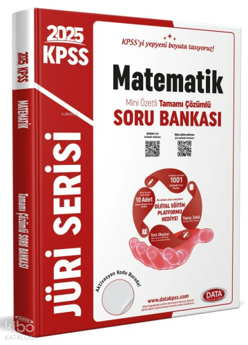Data Yayınları 2026 KPSS Jüri Serisi Matematik Mini Özetli Tamamı Çözümlü Soru Bankası + Dijital Eğitim Platformu Hediye