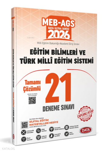 Data Yayınları 2026 MEB AGS Eğitim Bilimleri ve Türk Milli Eğitim Sist