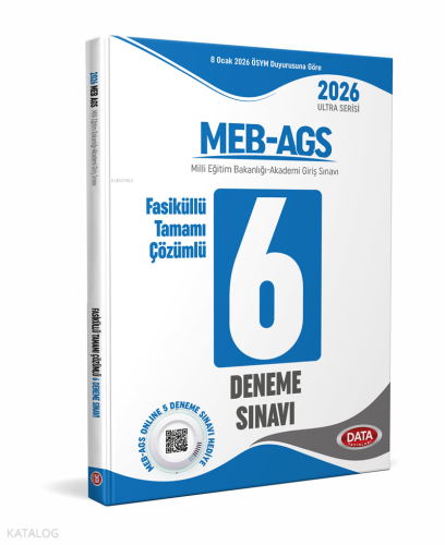 Data Yayınları 2026 AGS Fasiküllü Tamamı Çözümlü 6 Deneme Sınavı | Kol