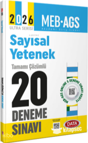 Data Yayınları 2025 AGS Sayısal Yetenek Tamamı Çözümlü 20 Deneme Sınav