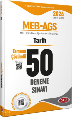 Data Yayınları 2026 AGS Tarih Tamamı Çözümlü 50 Deneme Sınavı | Kolekt
