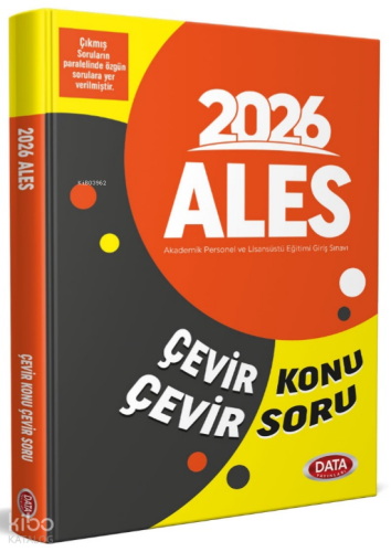 Data Yayınları 2026  ALES Çevir Konu Çevir Soru