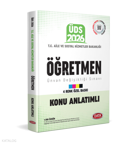 Data Yayınları 2026 T.C. Aile ve Sosyal Hizmetler Bakanlığı ÜDS Öğretmen Kadrosu Konu Anlatımlı