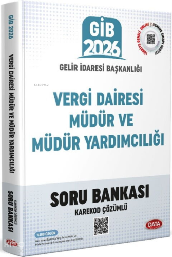 Data Yayınları 2026 Vergi Dairesi Müdür Yardımcılığı Sınavı Soru Banka