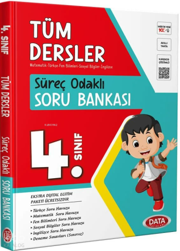 Data Yayınları 4. Sınıf Süreç Odaklı Tüm Dersler Soru Bankası