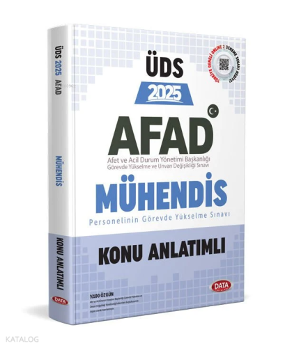 Data Yayınları AFAD Mühendis ÜDS Konu Anlatımlı