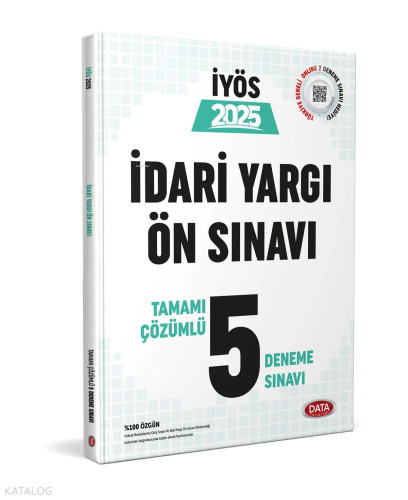 Data Yayınları İdari Yargı Ön Sınavı 5 Deneme Sınavı - Karekod Çözümlü