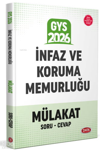 Data Yayınları İnfaz ve Koruma Memurluğu Mülakat Sınavı Soru - Cevap