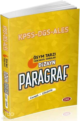 Data Yayınları KPSS DGS ALES Dizayn Paragraf Soru Bankası